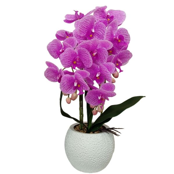 Slika Veštačka orhideja u saksiji 17x10x58 cm