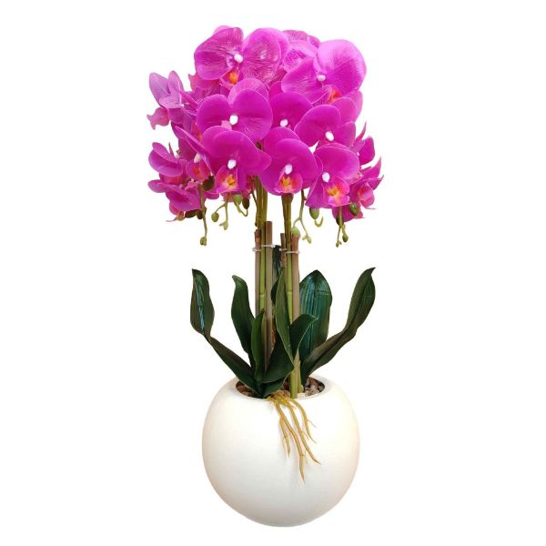 Slika Veštačka orhideja u saksiji 13x9x54 cm