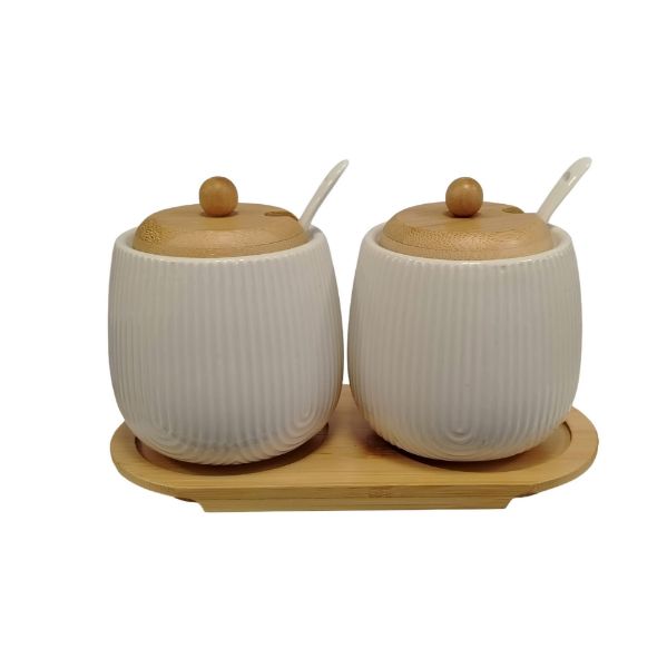 Slika Set keramičkih tegli na stalku 2/1 8x8/18x10 cm