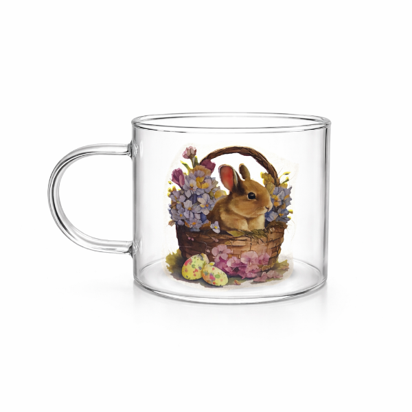 Slika Uskršnja staklena šolja 13x8 cm