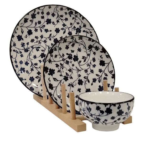 Slika Keramički servis za ručavanje 26x26/19x19/11x7x11 cm