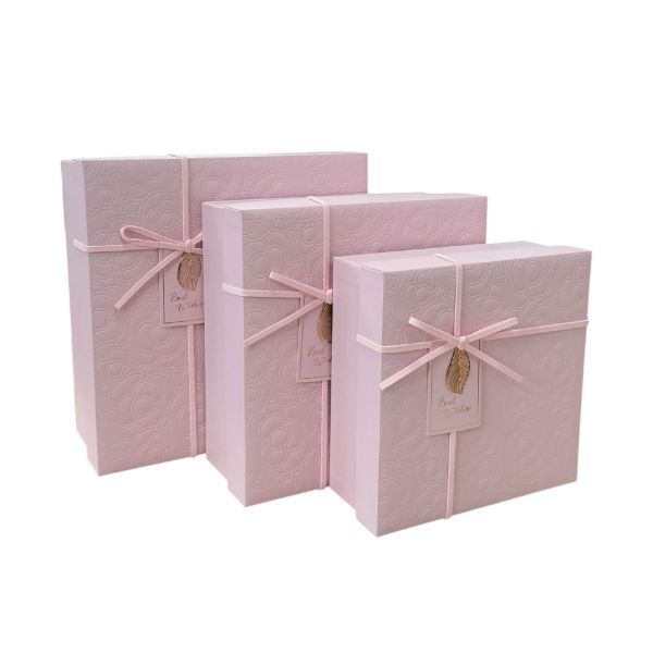 Slika Set ukrasnih kutija 3/1 27x11x28/24x19x24/20x8x21 cm