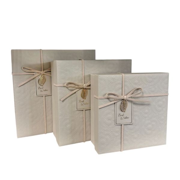 Slika Set ukrasnih kutija 3/1 27x11x28/24x19x24/20x8x21 cm