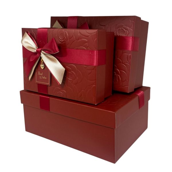 Slika Set ukrasnih kutija 3/1 22x9x16/20x8x14/18x6x13 cm