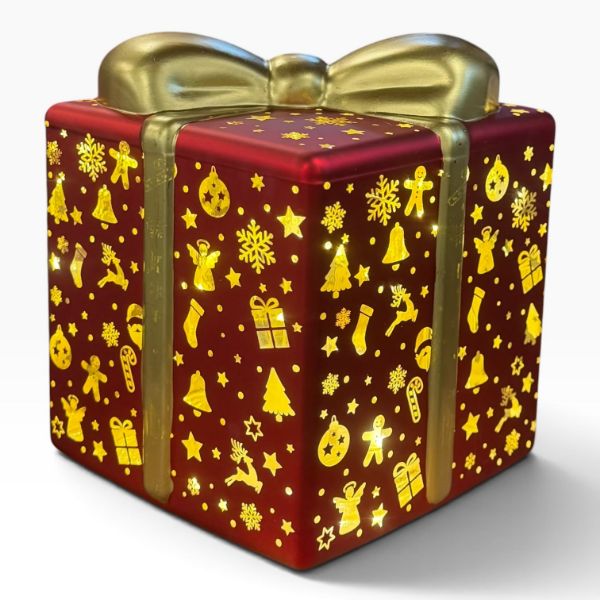 Slika NG svetleća dekoracija poklon 12x12x14 cm