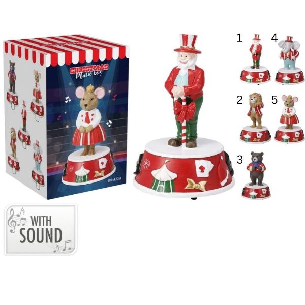 Slika NG muzička dekoracija cirkuske figure 17 cm