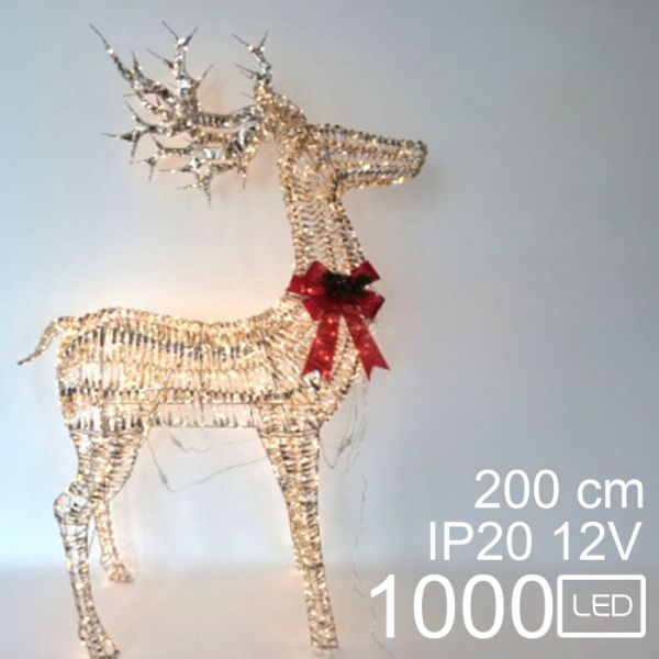 Slika NG svetleca dekoracija irvas 100 LED 200 cm